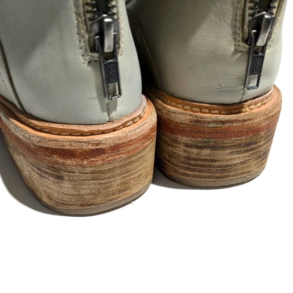 Free People Santa Fe Lace Up Eyelet Leather Boot NWOT Ecru 36 6 - Picture 13 of 16